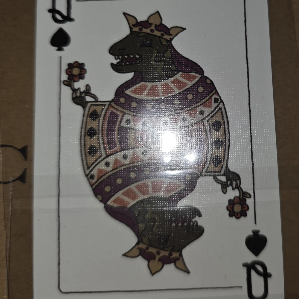 Coach Rexy Dinosaur Charm And Rexy Queen Of Spades Face Card - Picture 2 of 7